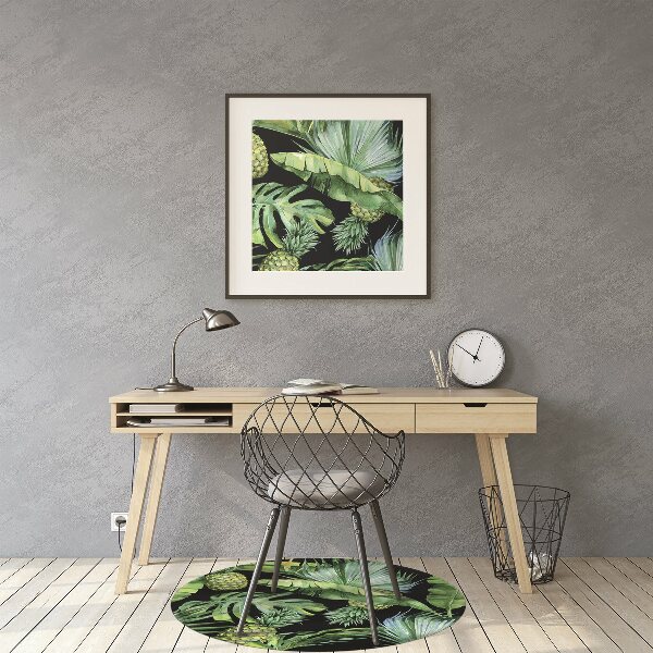 Tapis de chaise de bureau Ananas