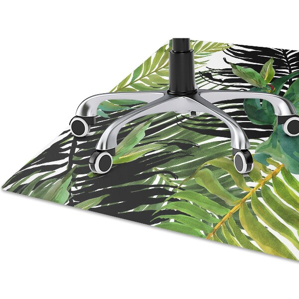 Tapis fauteuil bureau do biura Feuilles tropicales
