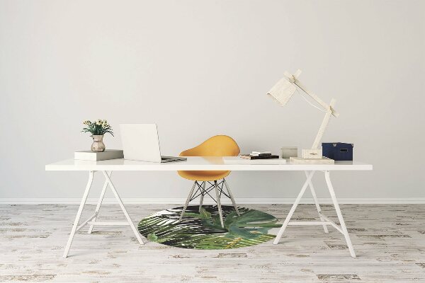Tapis fauteuil bureau do biura Feuilles tropicales