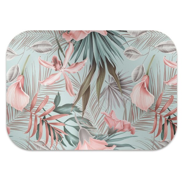 Tapis protège sol Fleurs pastel