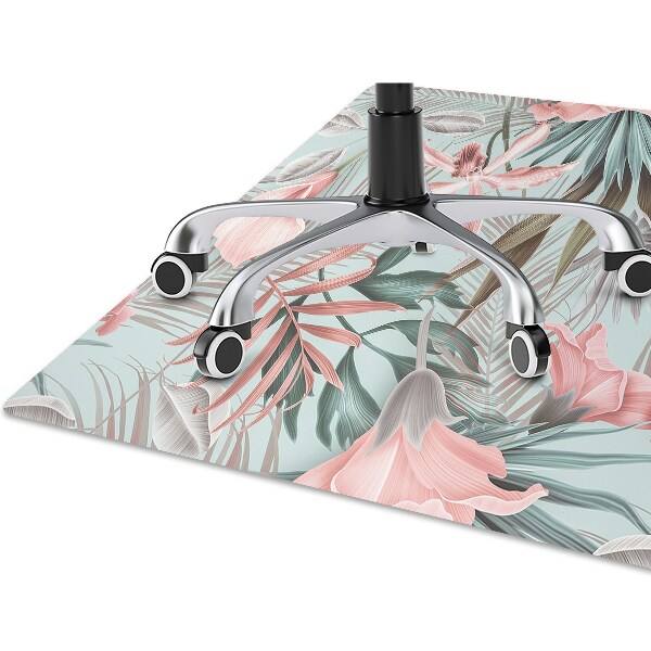 Tapis protège sol Fleurs pastel