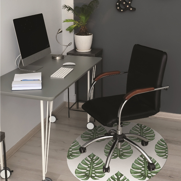 Tapis de chaise de bureau Feuilles
