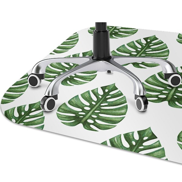 Tapis de chaise de bureau Feuilles