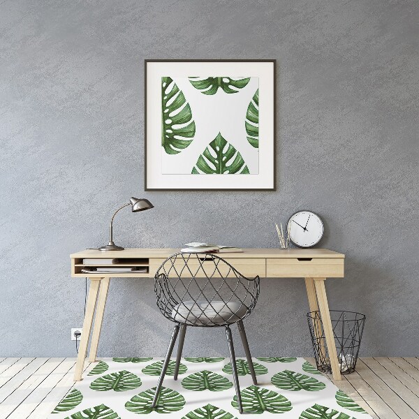 Tapis de chaise de bureau Feuilles