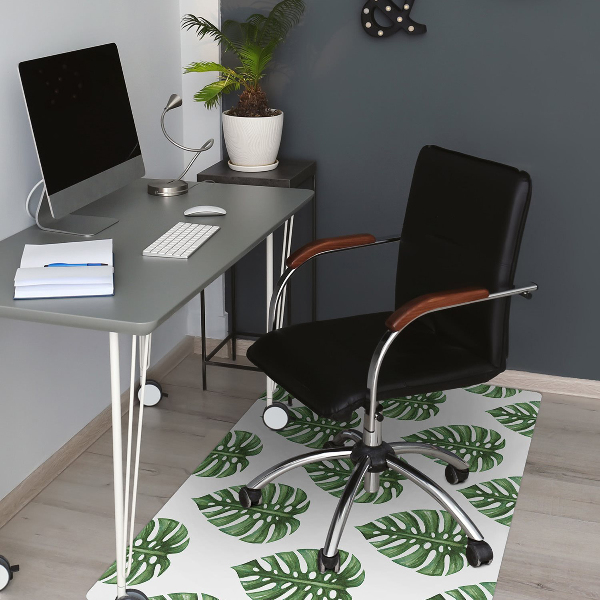 Tapis de chaise de bureau Feuilles