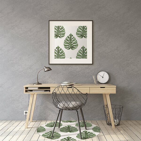 Tapis de chaise de bureau Feuilles