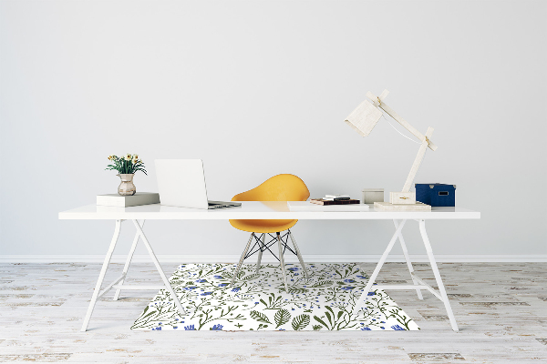 Tapis de chaise de bureau Fleurs