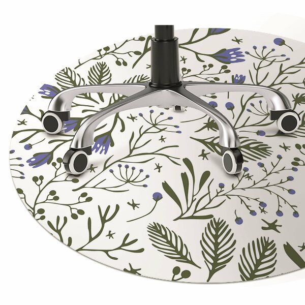Tapis de chaise de bureau Fleurs