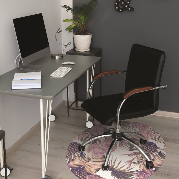 Tapis de chaise de bureau Ananas