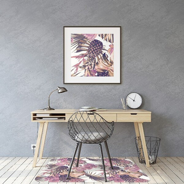 Tapis de chaise de bureau Ananas