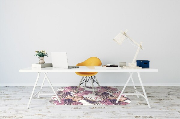 Tapis de chaise de bureau Ananas