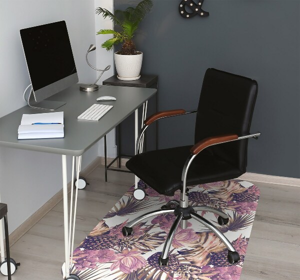 Tapis de chaise de bureau Ananas