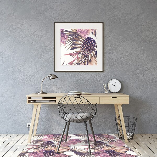 Tapis de chaise de bureau Ananas