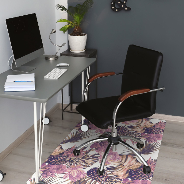 Tapis de chaise de bureau Ananas