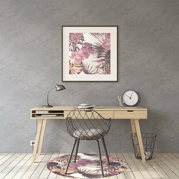 Tapis de chaise de bureau Ananas