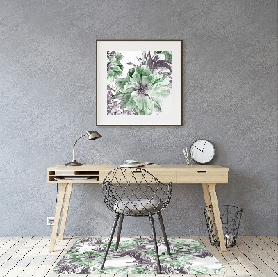 Tapis de chaise de bureau Fleurs magiques