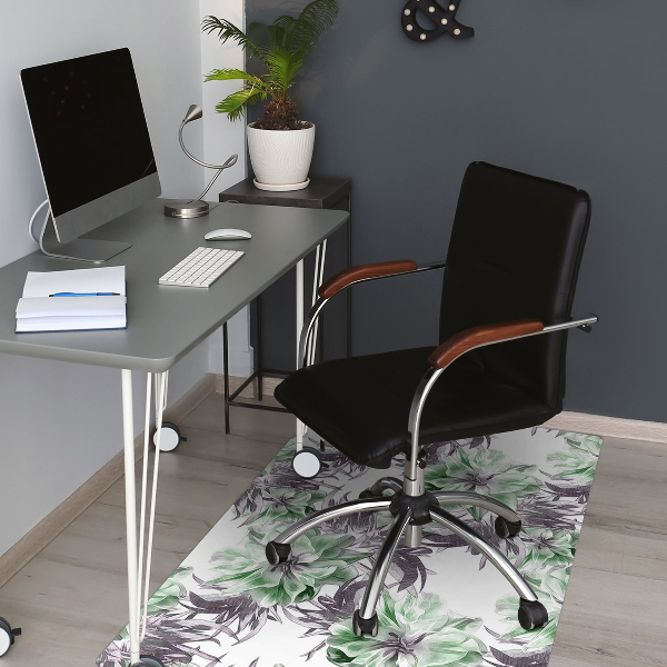 Tapis de chaise de bureau Fleurs magiques