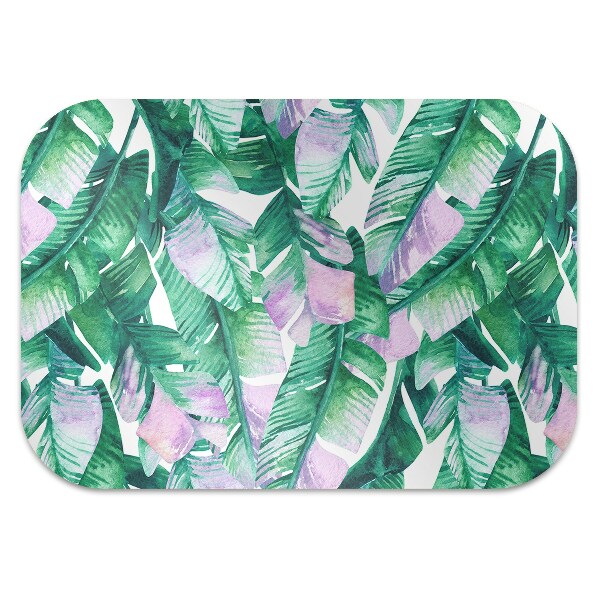 Tapis protège sol Feuilles pastel