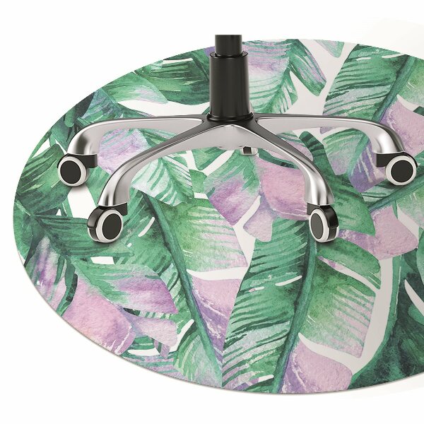 Tapis protège sol Feuilles pastel