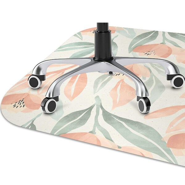 Tapis de chaise de bureau Feuilles