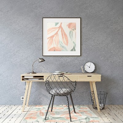 Tapis de chaise de bureau Feuilles