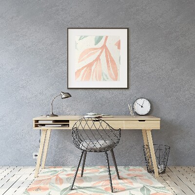 Tapis de chaise de bureau Feuilles