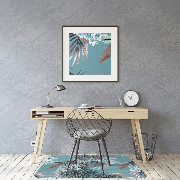 Tapis de chaise Image des feuilles