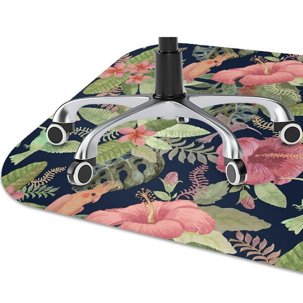 Tapis protège sol Perroquet dans la jungle
