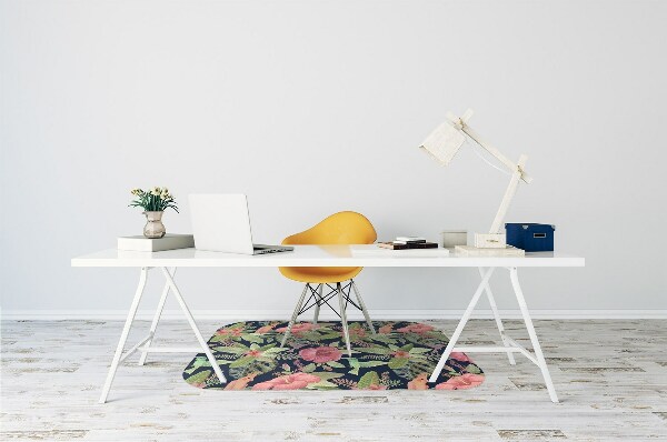 Tapis protège sol Perroquet dans la jungle