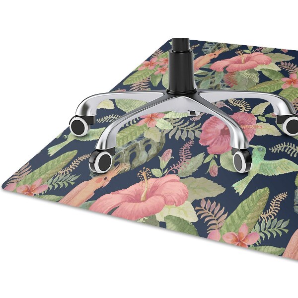 Tapis protège sol Perroquet dans la jungle
