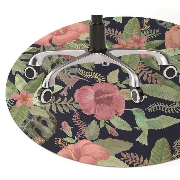 Tapis protège sol Perroquet dans la jungle