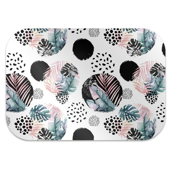 Tapis fauteuil bureau do biura Feuilles d'abstraction
