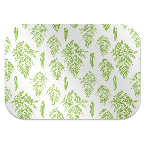 Tapis de chaise de bureau Empreintes de fougère