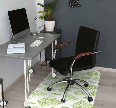 Tapis de chaise de bureau Empreintes de fougère