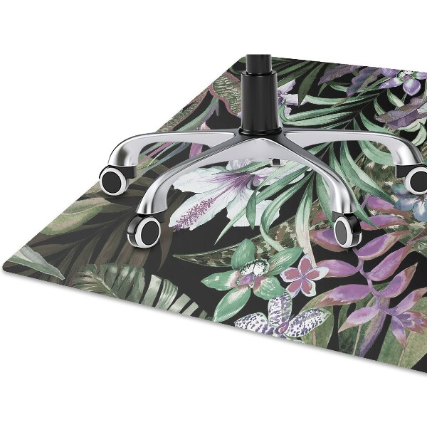 Tapis pour chaise de bureau Fleurs de palmiers