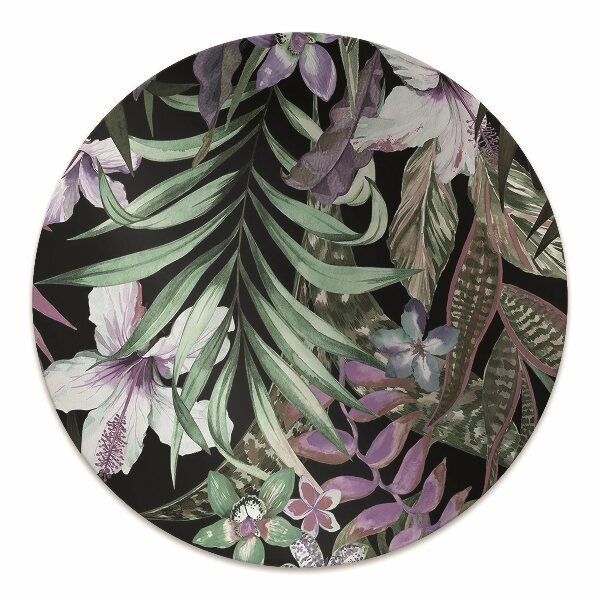 Tapis pour chaise de bureau Fleurs de palmiers