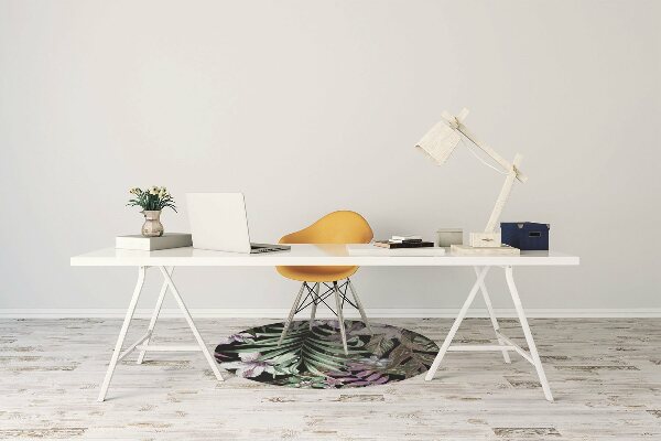 Tapis pour chaise de bureau Fleurs de palmiers
