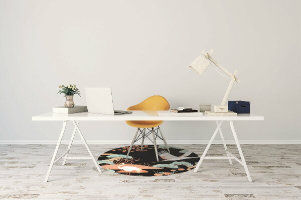 Tapis de chaise de bureau Hérons peints