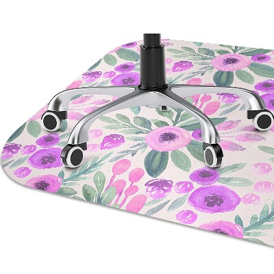 Tapis bureau Motif floral