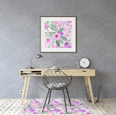 Tapis bureau Motif floral