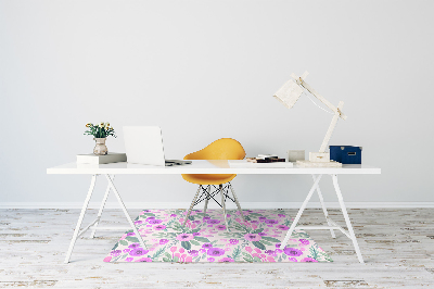 Tapis bureau Motif floral