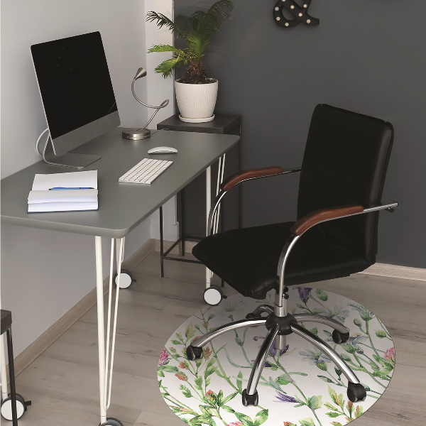 Tapis de chaise Fleurs de terrain