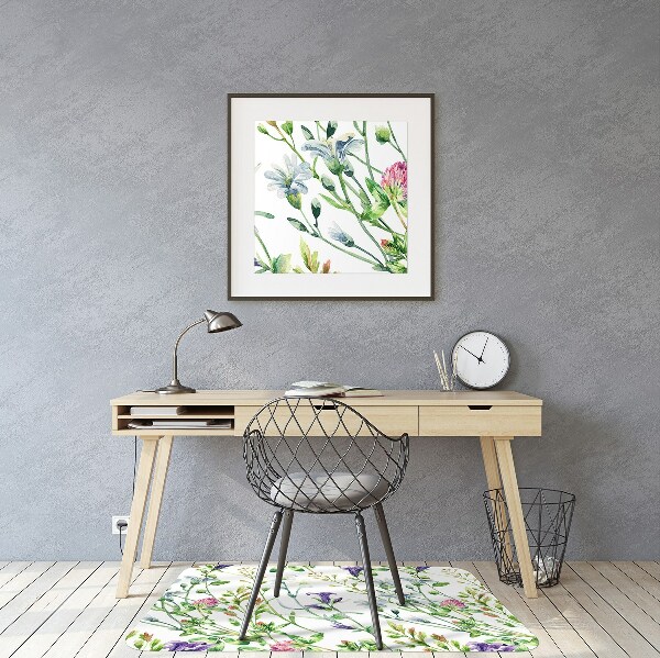 Tapis de chaise Fleurs de terrain