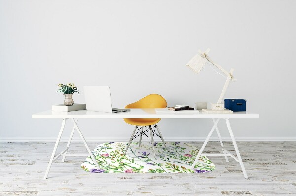 Tapis de chaise Fleurs de terrain
