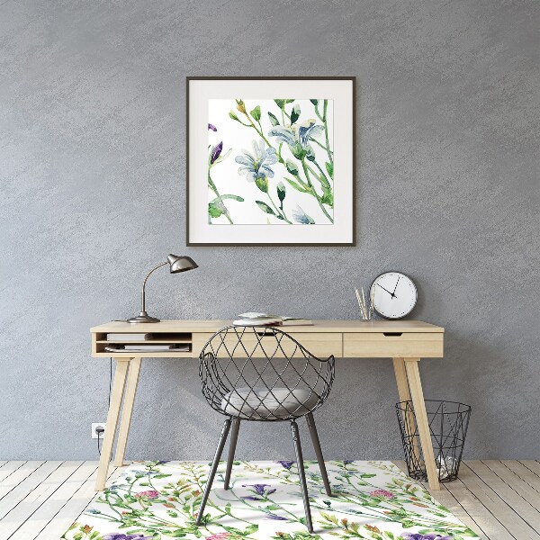 Tapis de chaise Fleurs de terrain