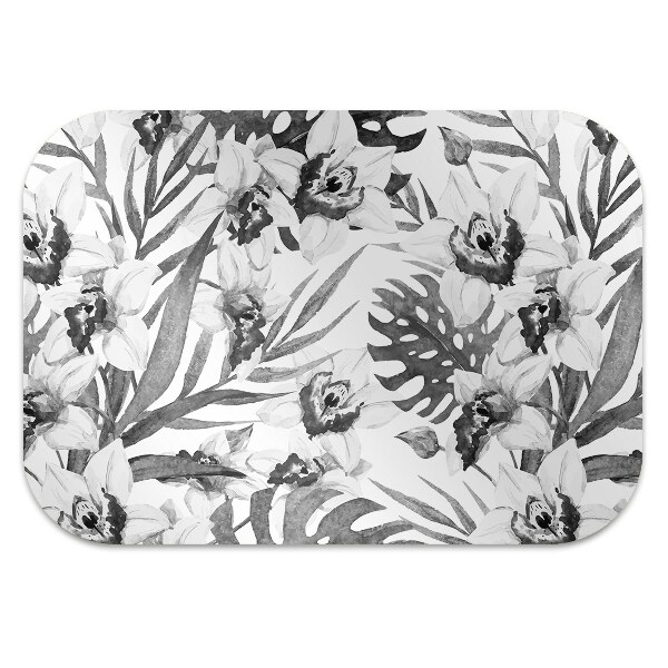 Tapis de chaise de bureau Feuilles et fleurs