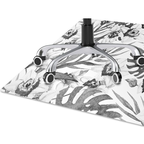Tapis de chaise de bureau Feuilles et fleurs