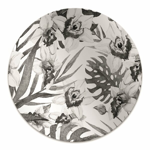 Tapis de chaise de bureau Feuilles et fleurs