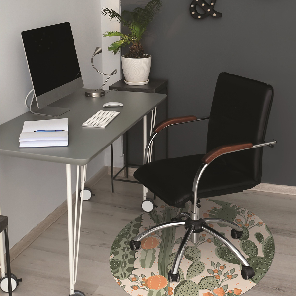 Tapis protection sol Cactus orange