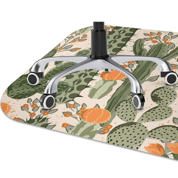 Tapis protection sol Cactus orange